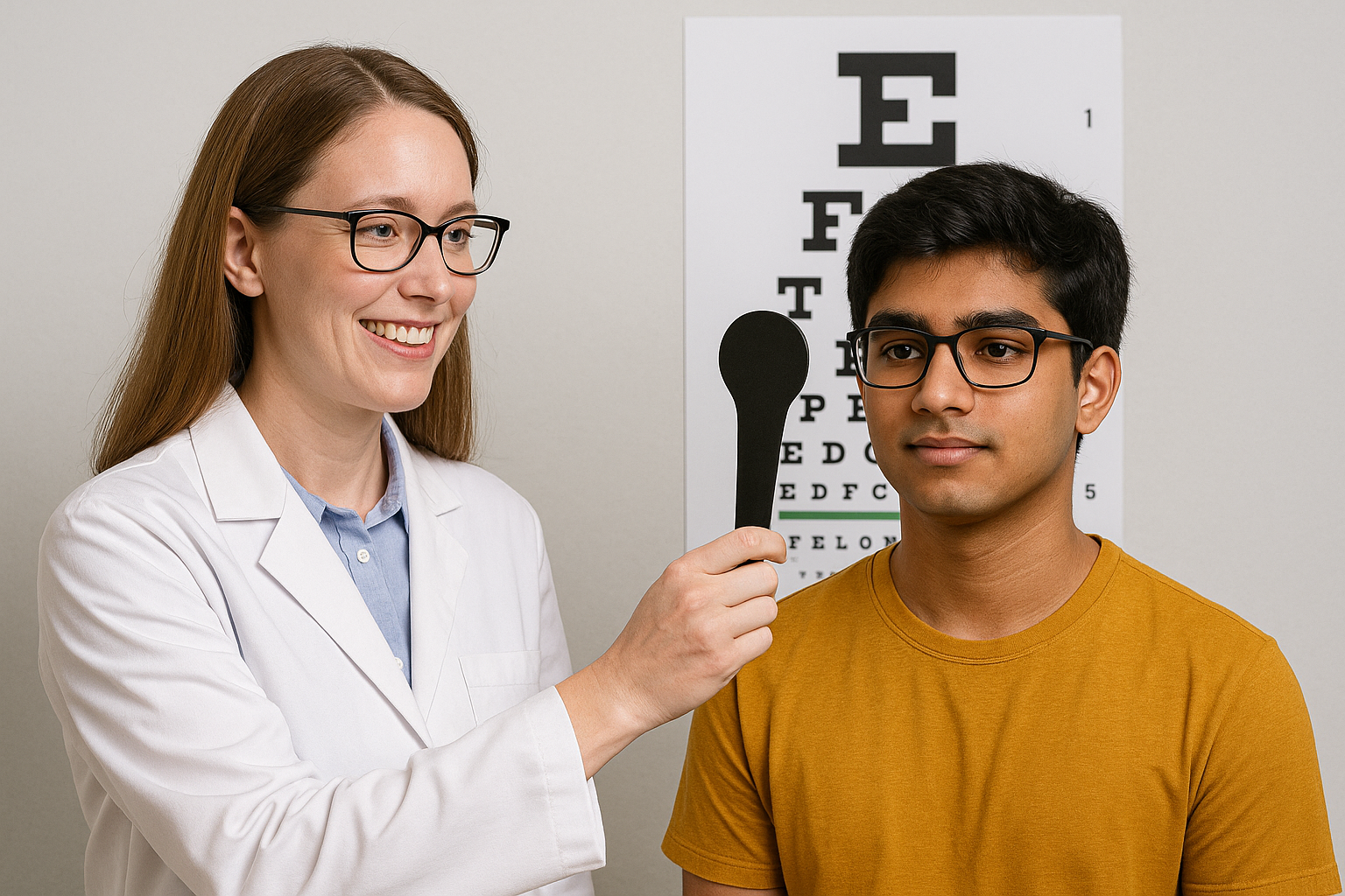 Eye examination process at Eyenox Optic Studio®